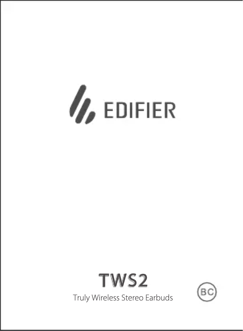 First page image of the manual for TWS2