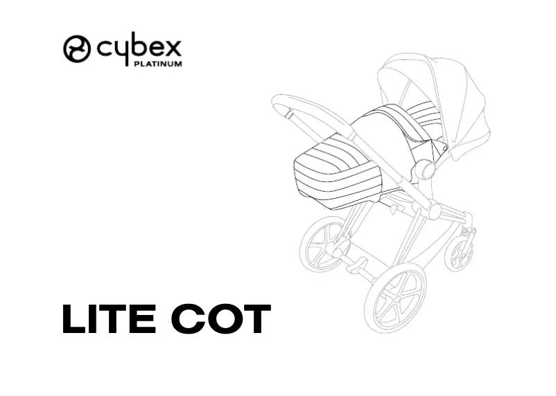 Page 1 of the manual User Manual Cybex Lite Cot