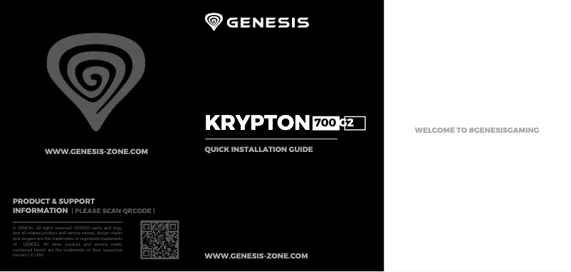 First page image of the manual for Krypton 700 G2