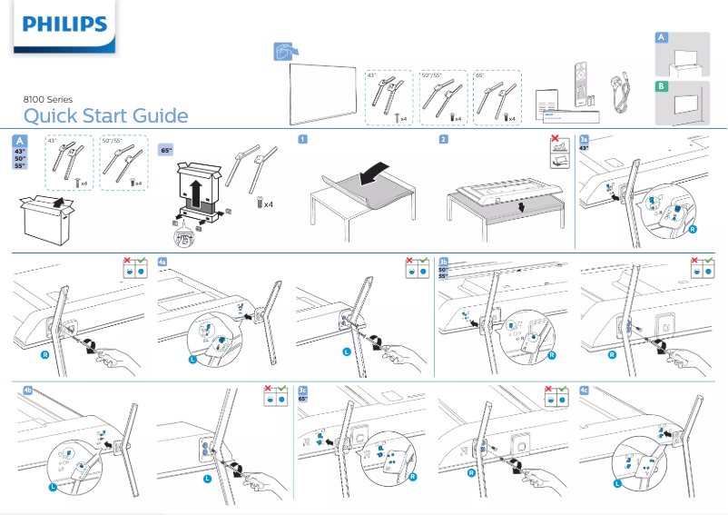 First page image of the manual for 55PUD8125