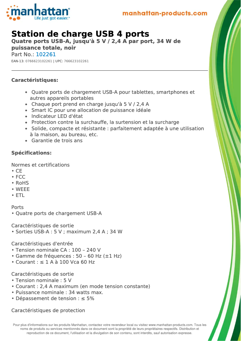 First page image of the manual for 102261