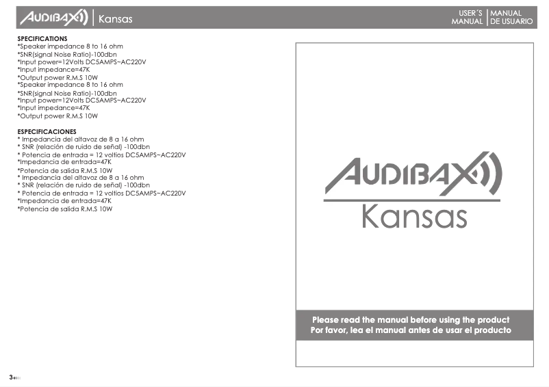 First page image of the manual for Kansas