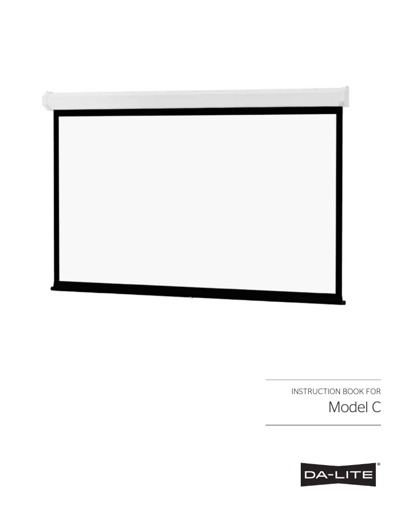 First page image of the manual for Model C 83401