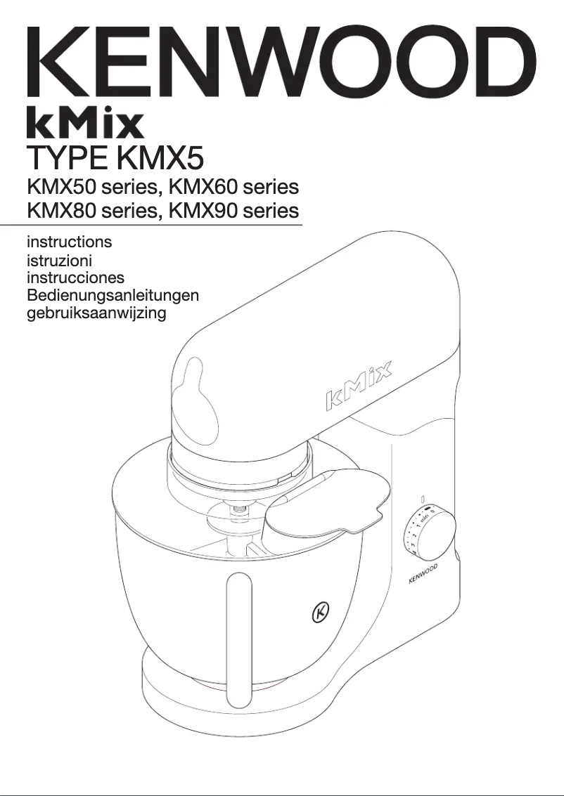First page image of the manual for kMix KMX50