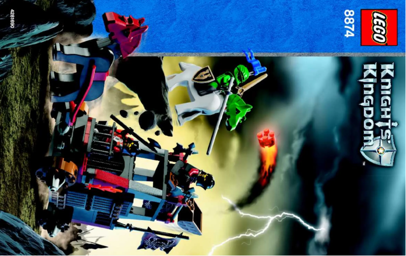 Page 1 of the manual Visual Instructions Lego Knights Kingdom 8874