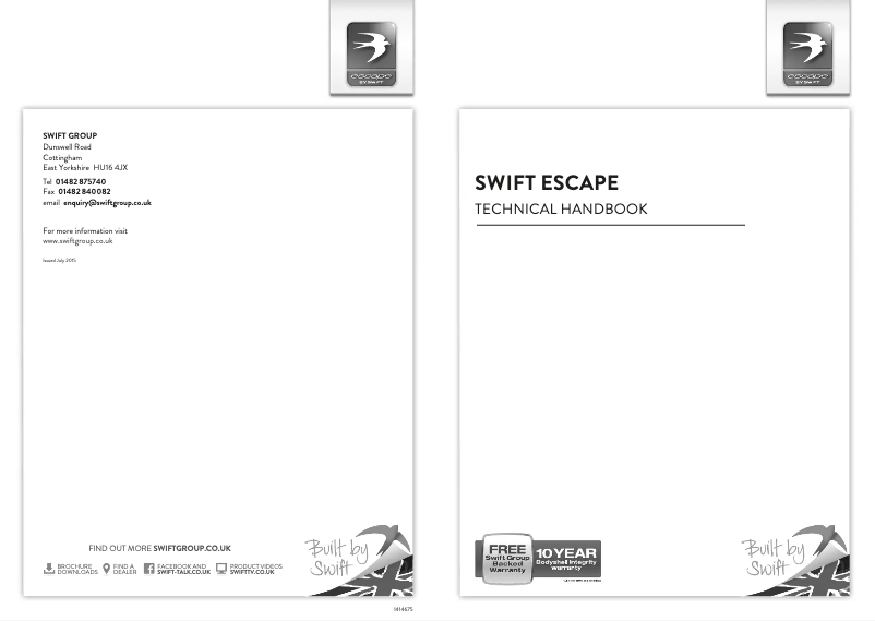 First page image of the manual for Escape (2016)