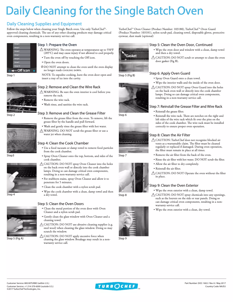 First page image of the manual for Single Batch