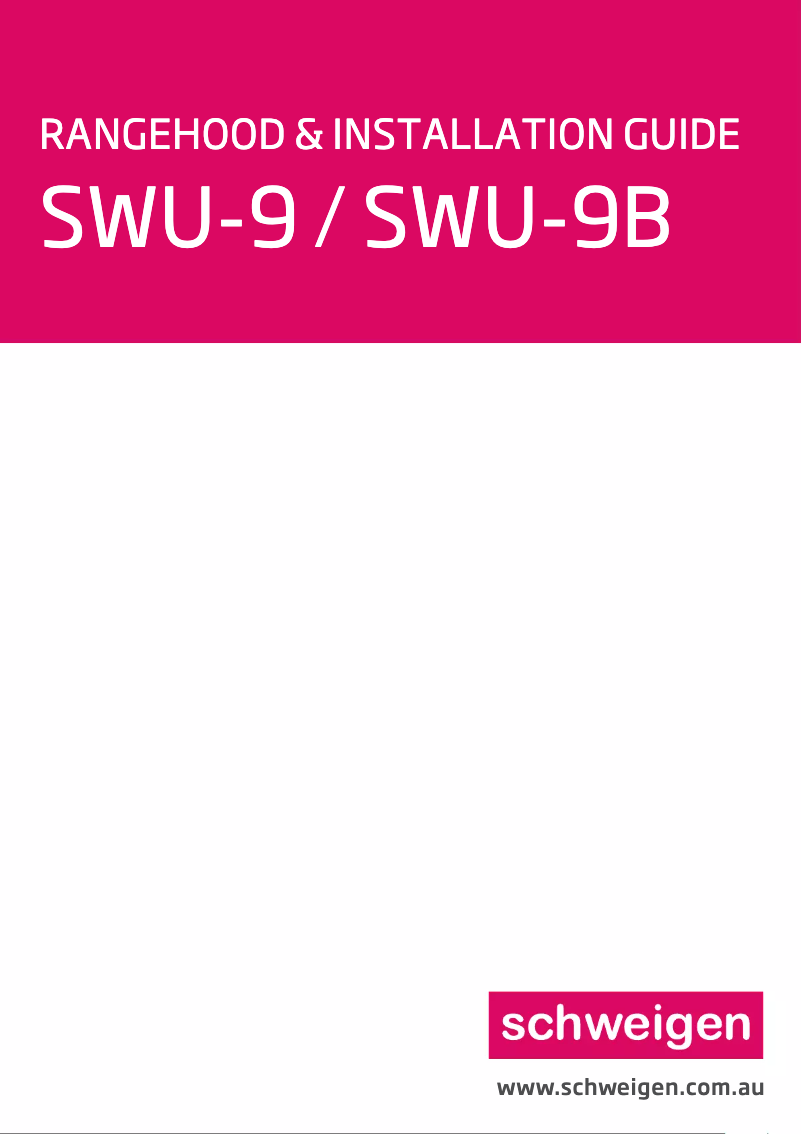 Page 1 of the manual User Manual Schweigen SWU-9B