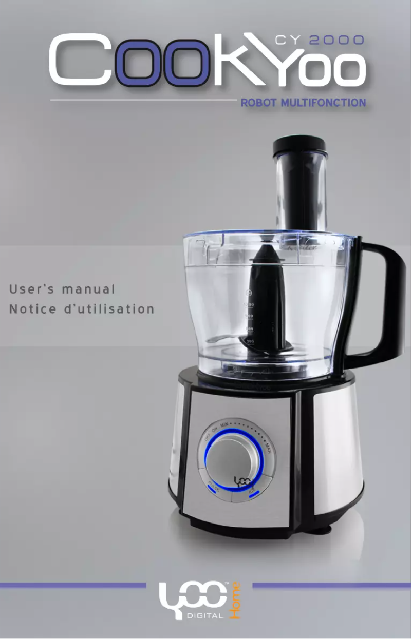 First page image of the manual for CookYoo 2000