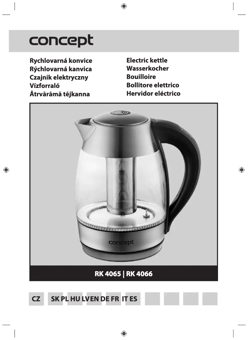 Page 1 of the manual User Manual Concept RK 4065