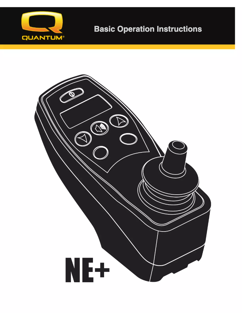 First page image of the manual for NE+ Controller