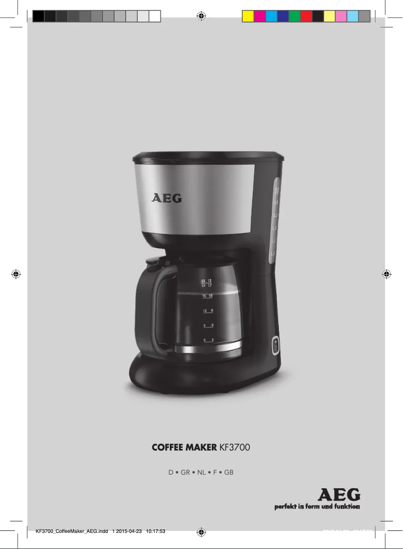 Page 1 of the manual User Manual AEG KF3700