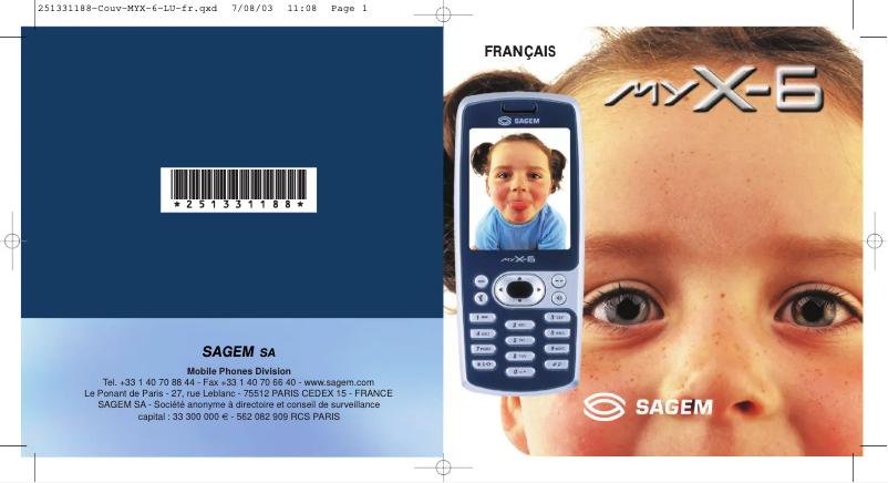 First page image of the manual for myX-6