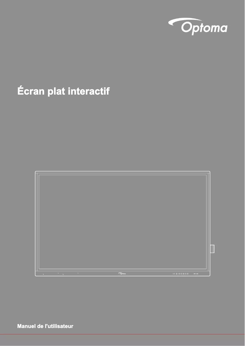 Page 1 of the manual User Manual Optoma 5861RK