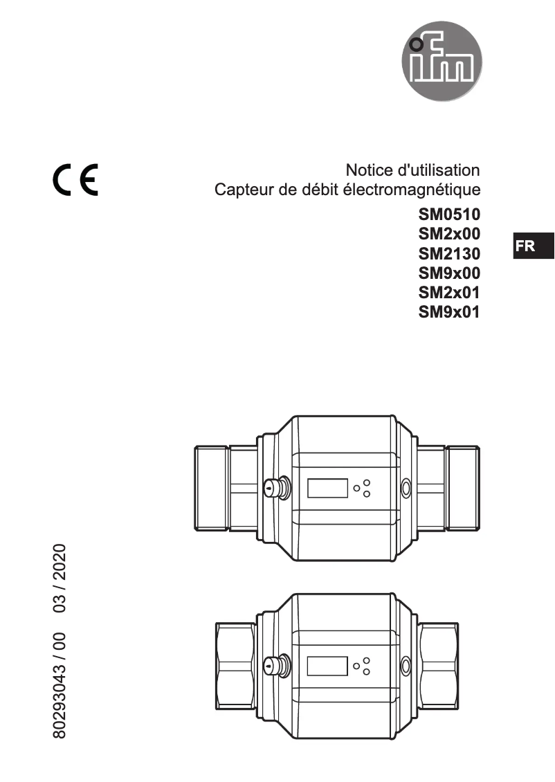 Page 1 of the manual User Manual IFM SM9601