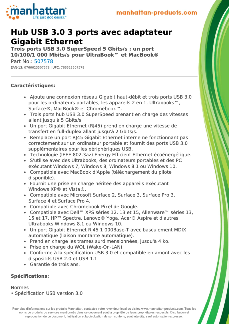 First page image of the manual for 507578