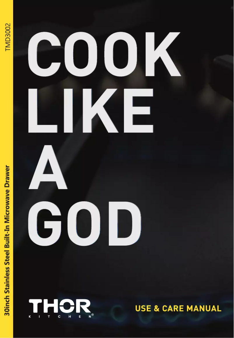 First page image of the manual for TMD3002