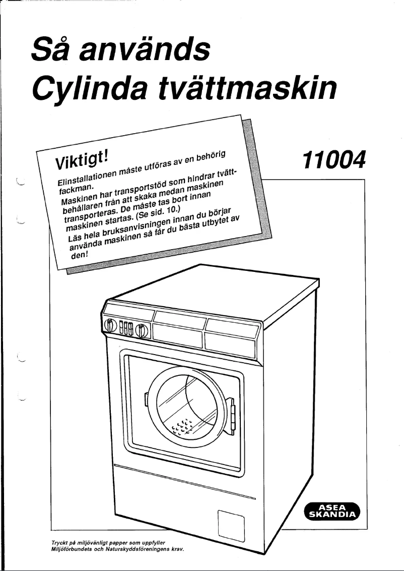 Page 1 of the manual User Manual Cylinda 11004