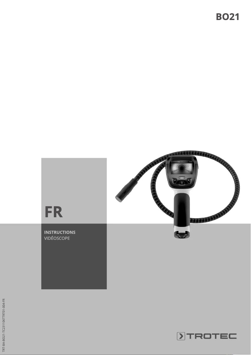 Page 1 of the manual User Manual Trotec BO21