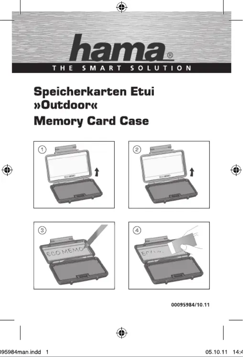 Page 1 of the manual User Manual Hama 00095984