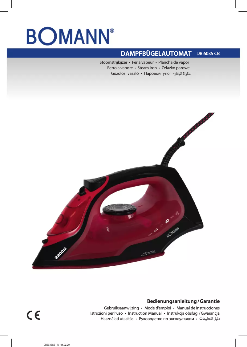 Page 1 of the manual User Manual Bomann DB 6035 CB