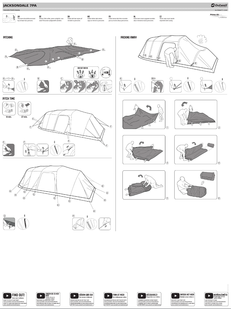Page 1 of the manual User Manual Outwell Jacksondale 7PA