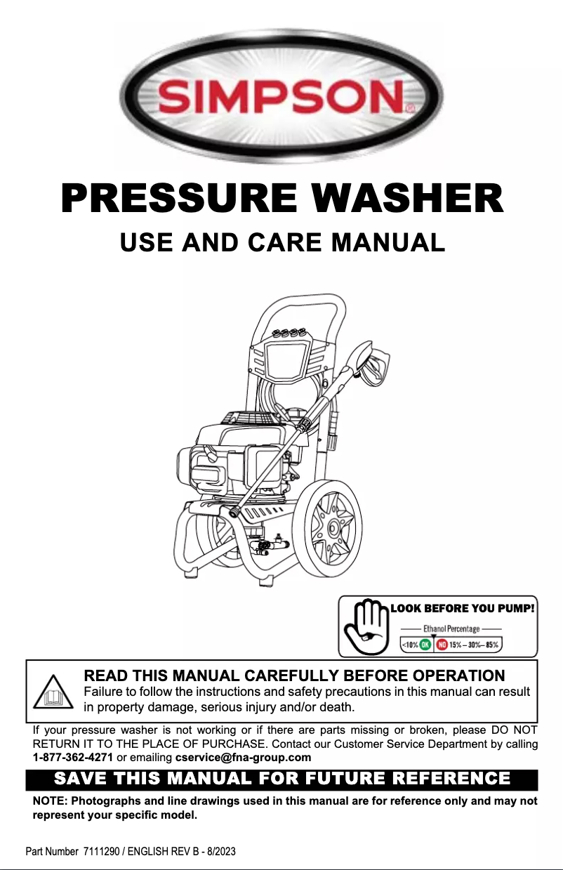 First page image of the manual for CM61081-S