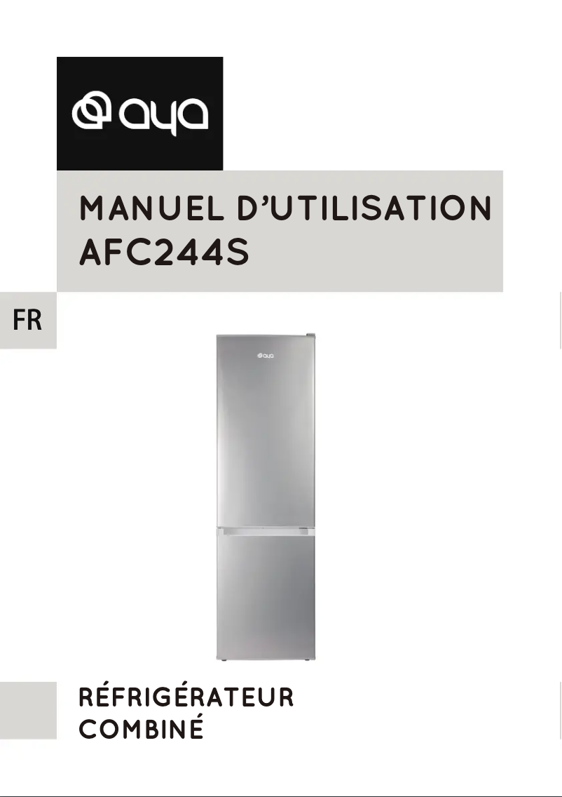 Page 1 of the manual User Manual AYA AFC244S