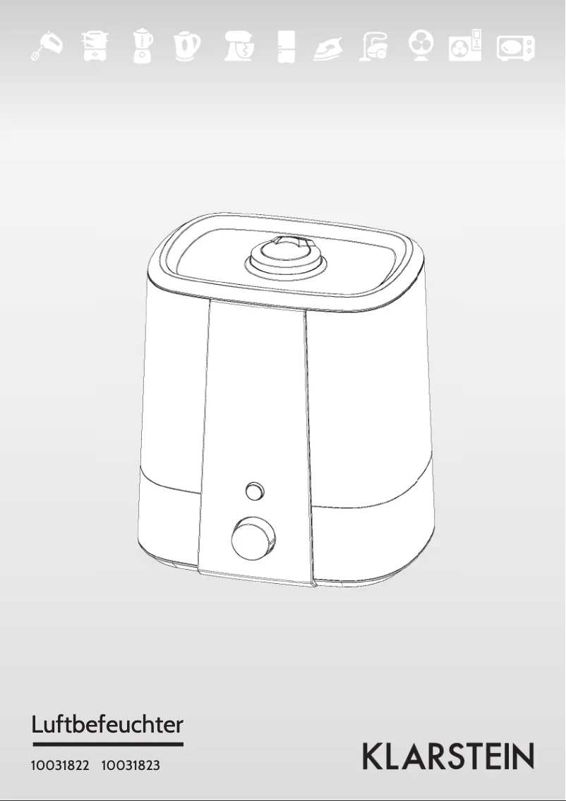 Page 1 of the manual User Manual Klarstein 10031822