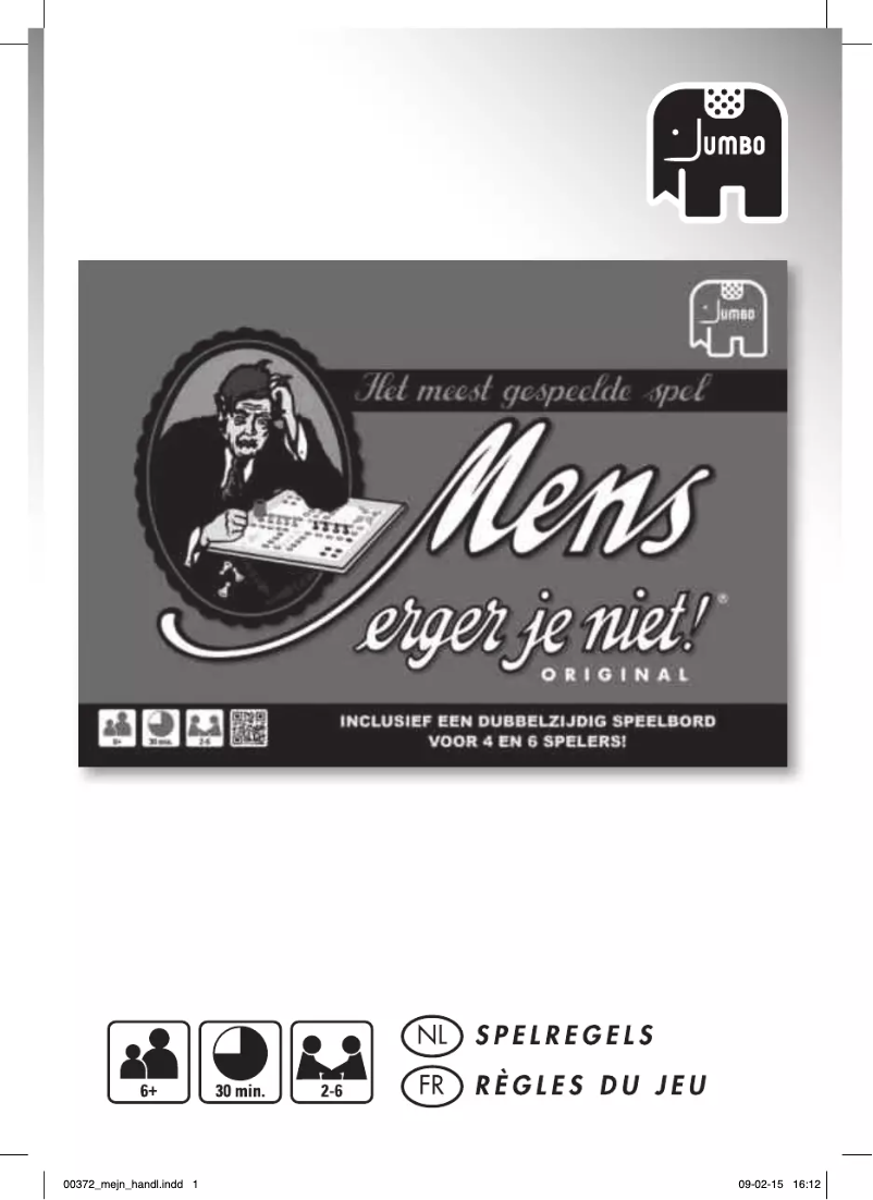 First page image of the manual for Mens Erger Je Niet Original
