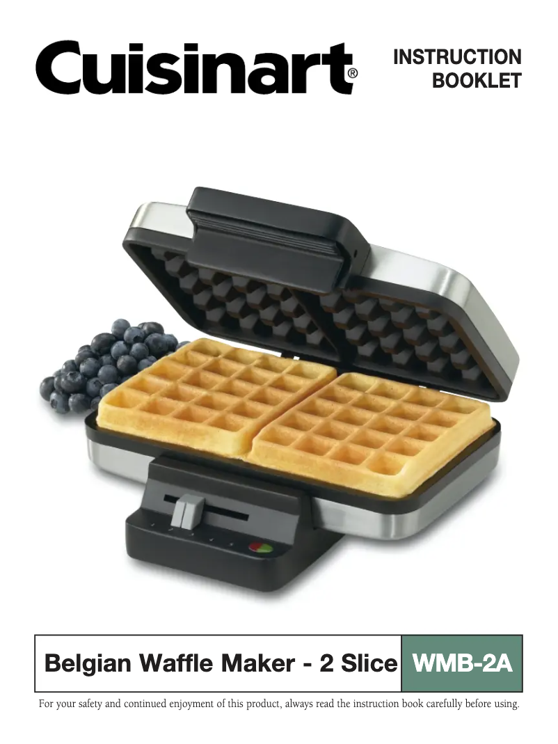 Page 1 of the manual User Manual Cuisinart WMB-2A