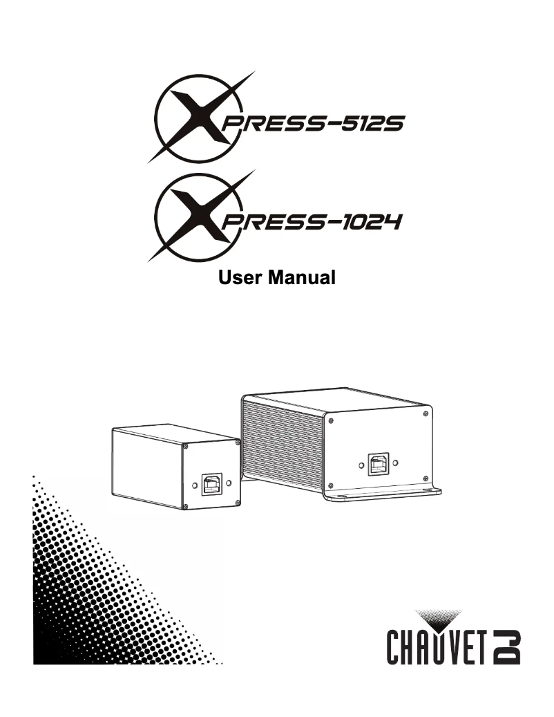 Page 1 of the manual User Manual Chauvet Xpress 1024