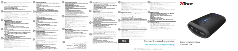 Page 1 of the manual User Manual Trust XPO Powerbank 7800
