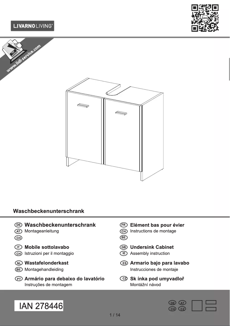 First page image of the manual for IAN 278446