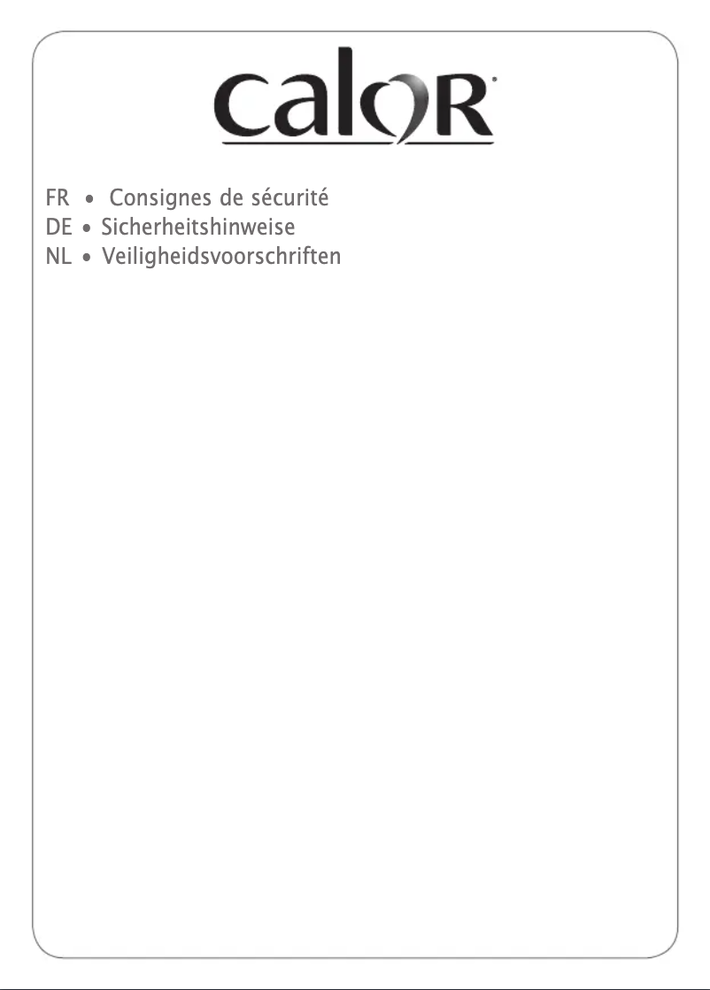 Page 1 of the manual Safety Instructions Calor Pro Express Ultimate GV9568
