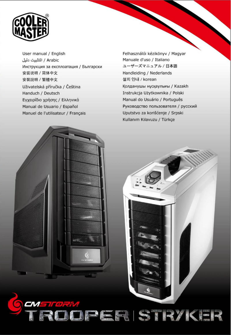 First page image of the manual for CM Storm Stryker