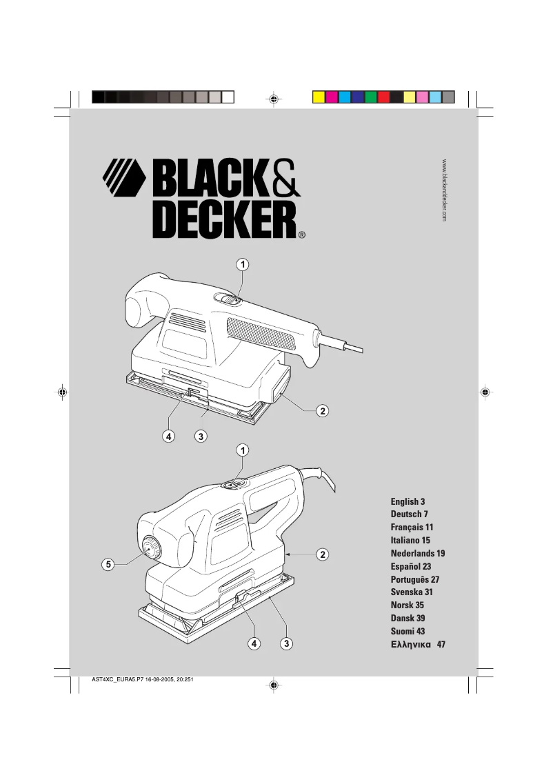 Page 1 of the manual User Manual Black & Decker KA196E