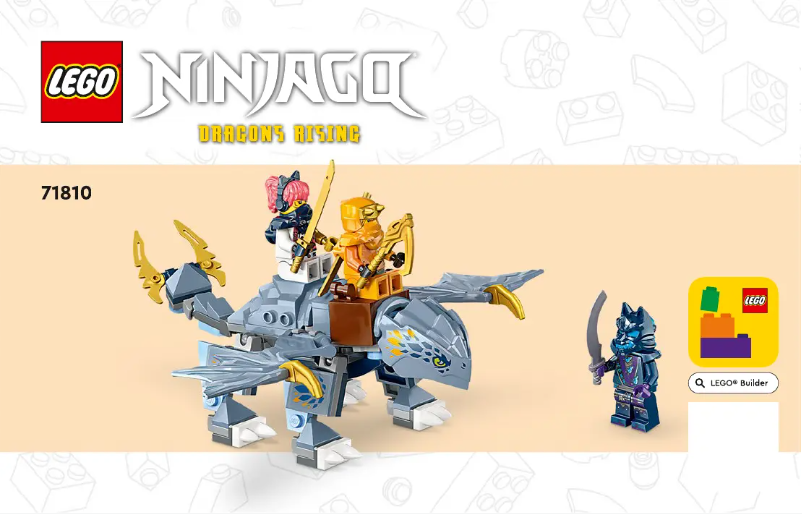 Page 1 of the manual User Manual Lego Ninjago 71810