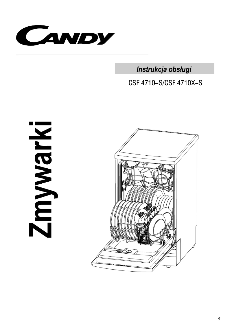 First page image of the manual for CSF 4710 SX