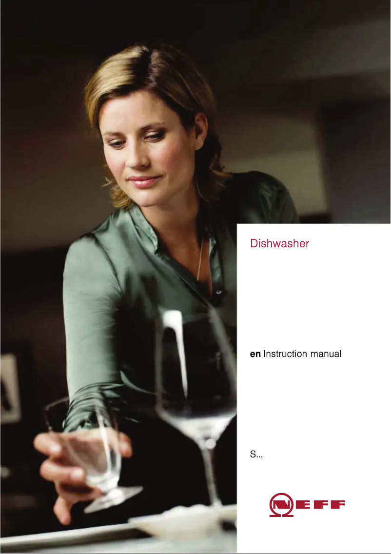 Page 1 of the manual Instruction Manual Neff S513K60X0G
