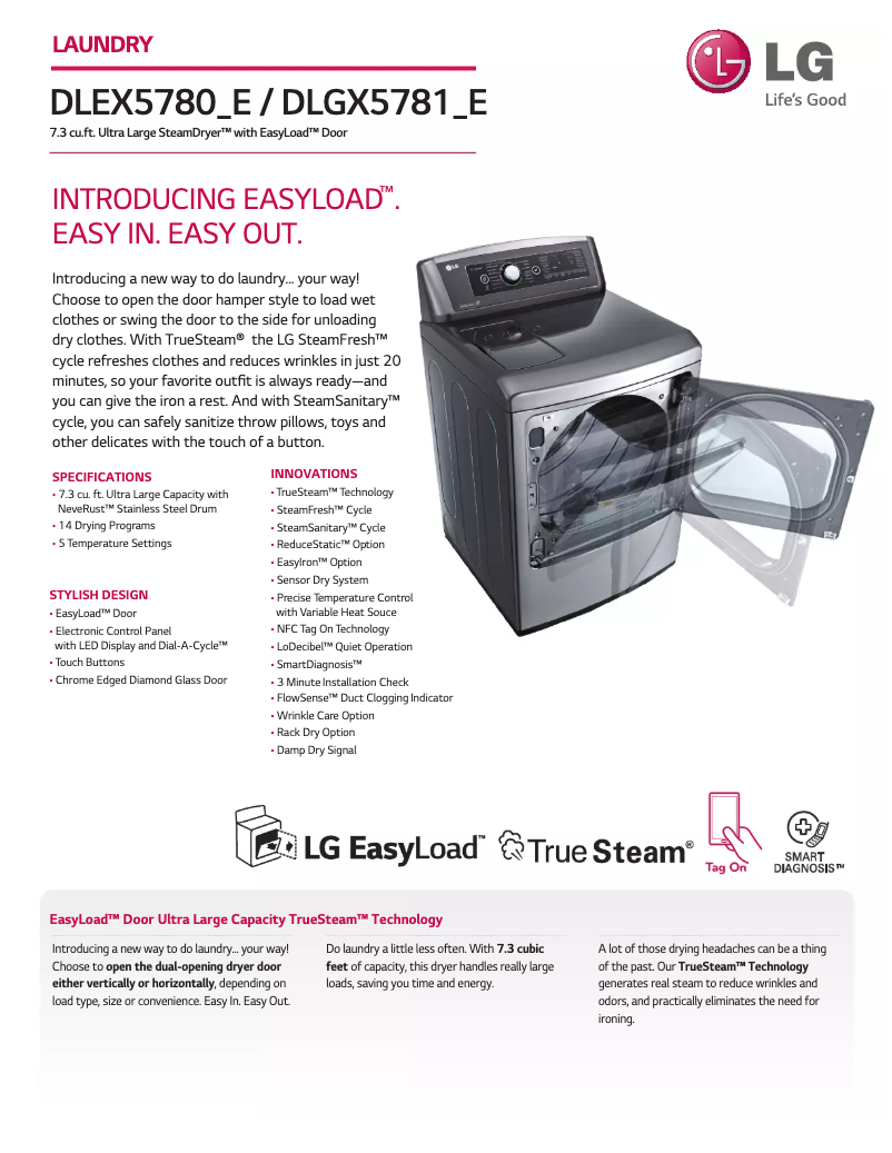 First page image of the manual for DX5781E