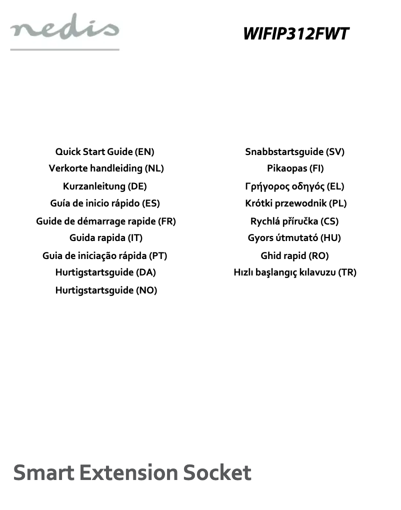 First page image of the manual for WIFIP312FWT