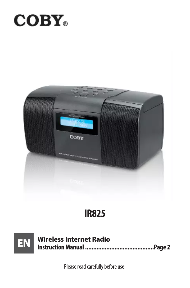 First page image of the manual for IR825