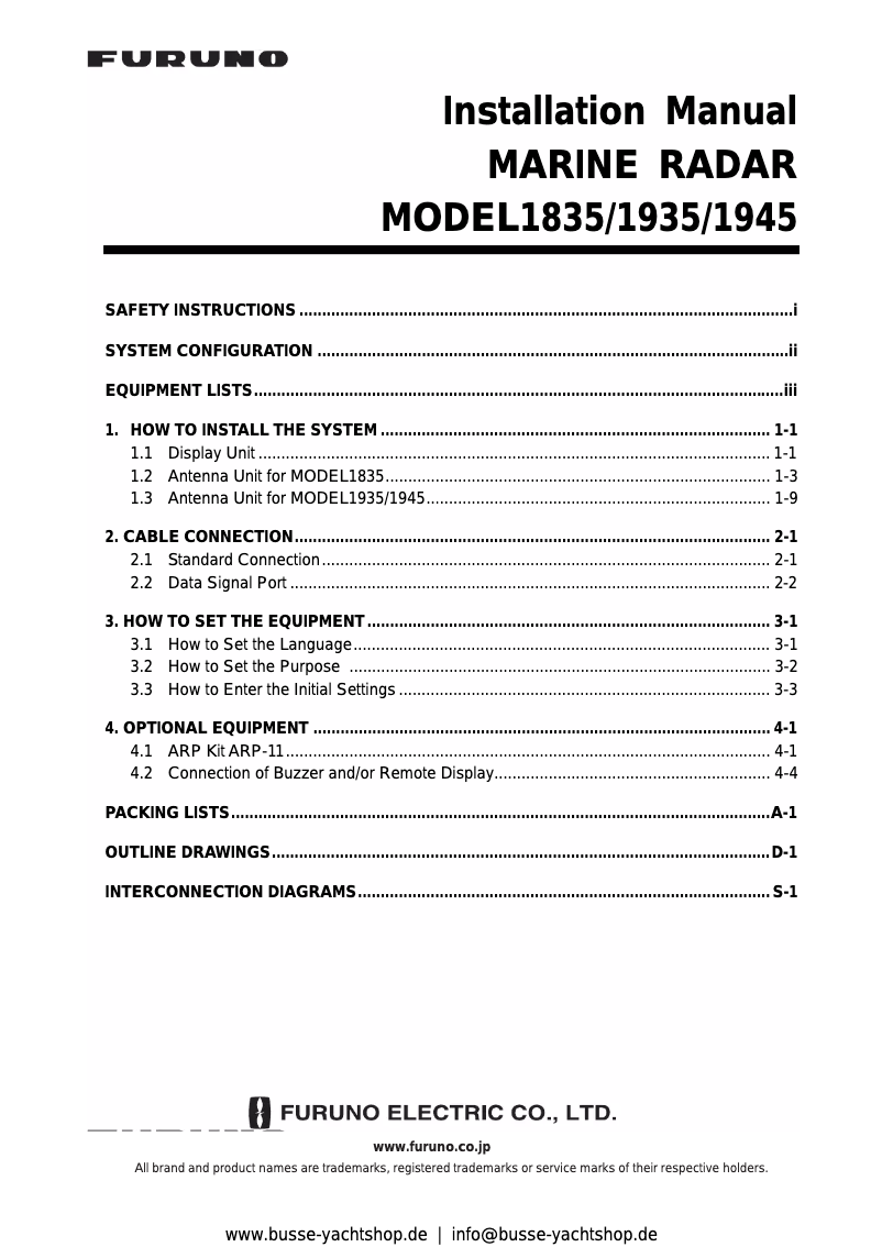 First page image of the manual for 1845
