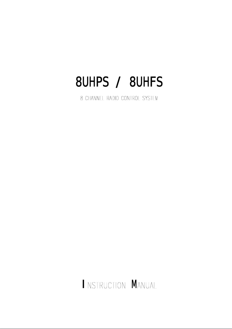 Page 1 of the manual User Manual Futaba 8UHPS