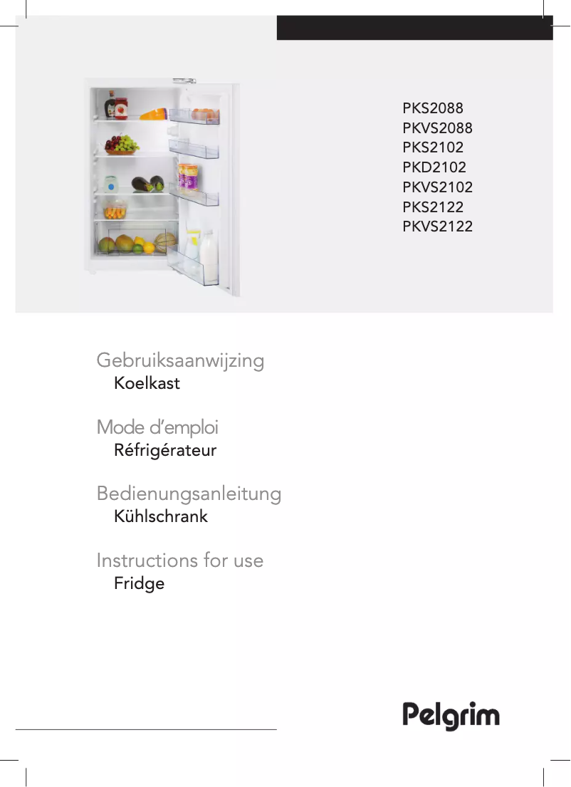 Page 1 of the manual User Manual Pelgrim PKVS2122