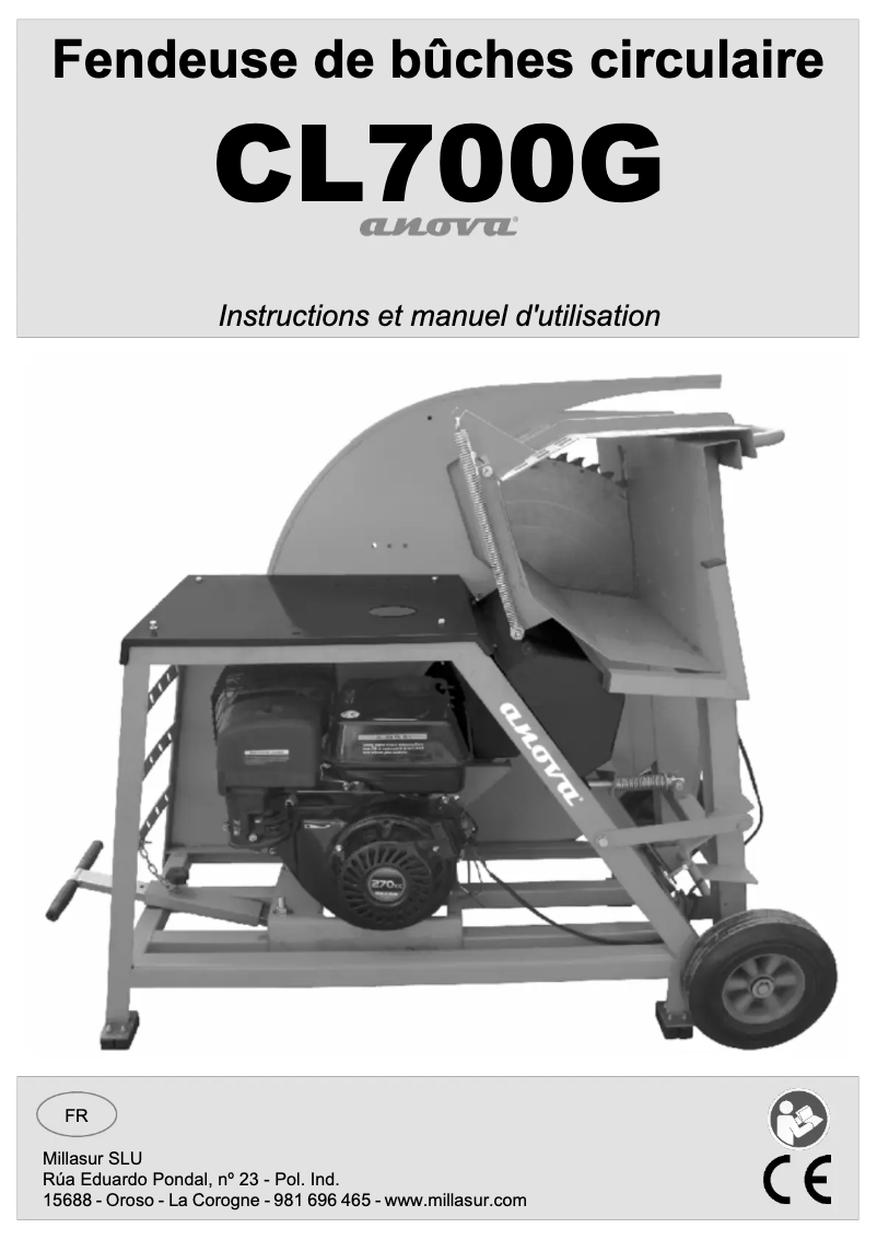 First page image of the manual for CL700G