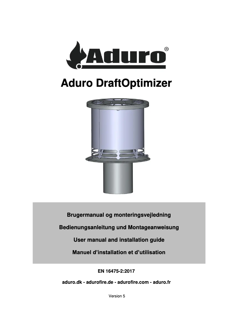 First page image of the manual for DraftOptimizer
