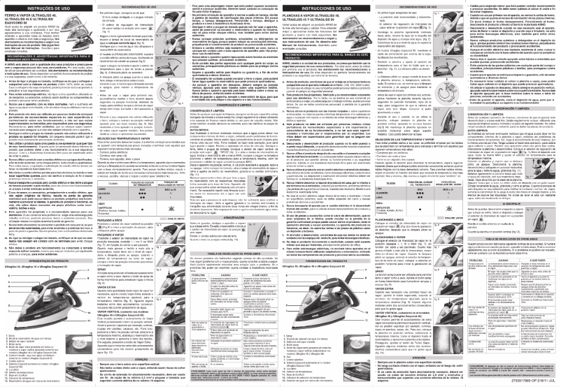 Page 1 of the manual User Manual Arno Ultragliss 45