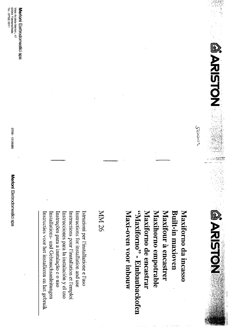First page image of the manual for MM 26